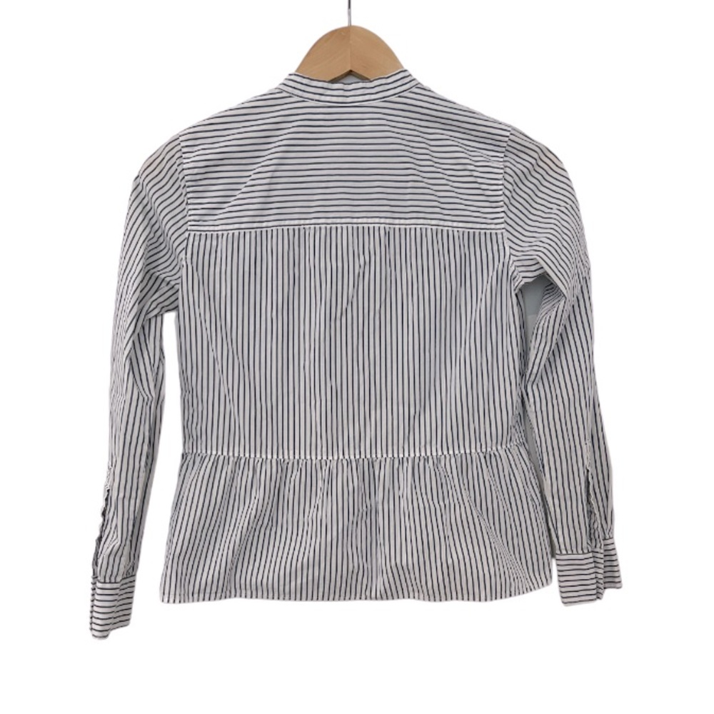 Madewell lakeside peplum striped shirt. - Picture 8 of 8